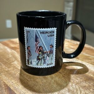 Heroes USA 9/11 Postcard The Bravest Coffee Mug